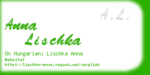 anna lischka business card